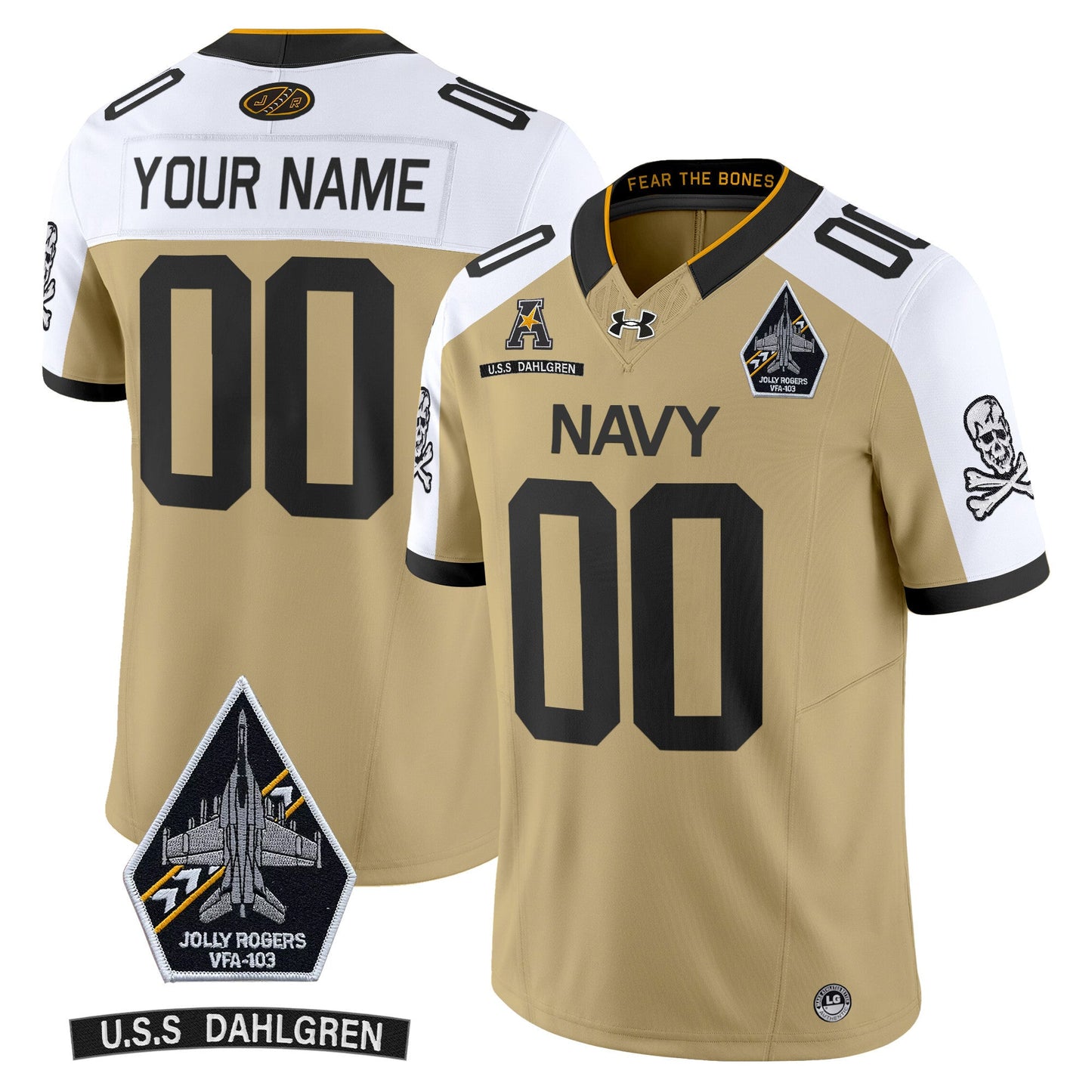 Navy Midshipmen 2024 Custom Ships Vapor Limited Jersey - All Stitched