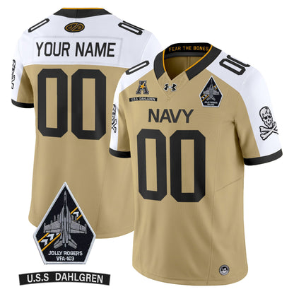 Navy Midshipmen 2024 Custom Ships Vapor Limited Jersey - All Stitched