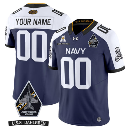 Navy Midshipmen 2024 Custom Ships Vapor Limited Jersey - All Stitched