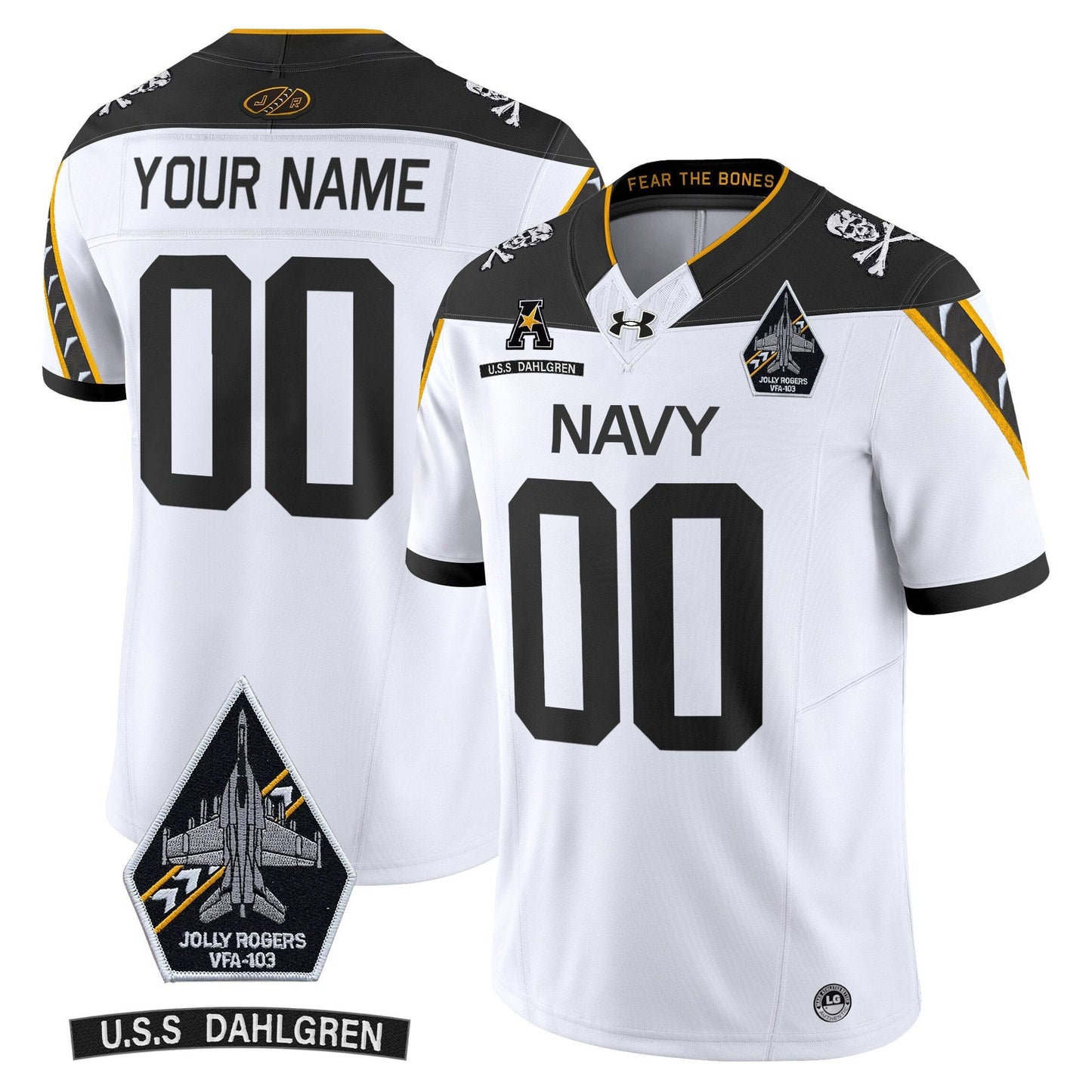Navy Midshipmen 2024 Custom Ships Vapor Limited Jersey - All Stitched