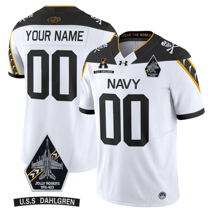Navy Midshipmen 2024 Custom Ships Vapor Limited Jersey - All Stitched