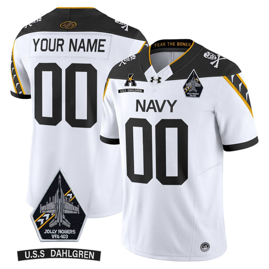 Navy Midshipmen 2024 Custom Ships Vapor Limited Jersey - All Stitched