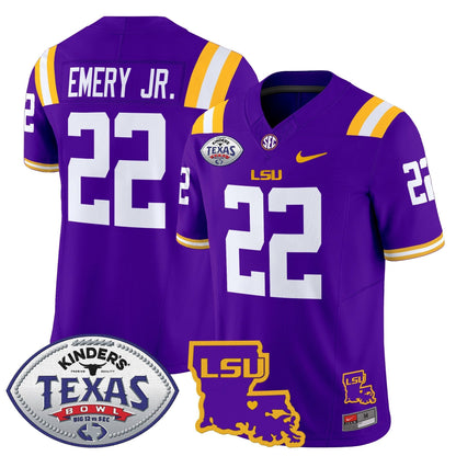 LSU Tigers 2024 Texas Bowl Patch Vapor Limited Jersey - All Stitched