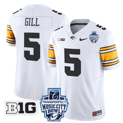 Iowa Hawkeyes 2024 Music City Bowl Vapor Limited Jersey - All Stitched