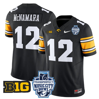 Iowa Hawkeyes 2024 Music City Bowl Vapor Limited Jersey - All Stitched