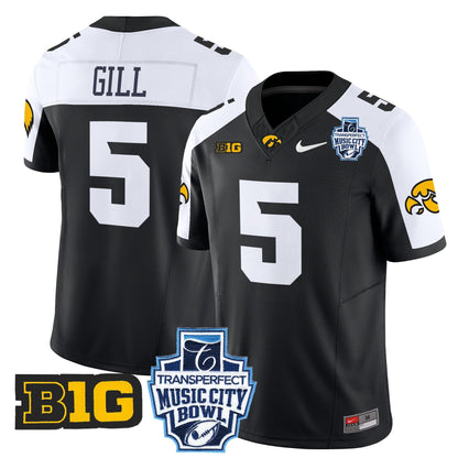 Iowa Hawkeyes 2024 Music City Bowl Vapor Limited Jersey - All Stitched