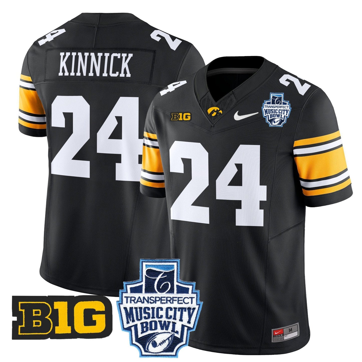 Iowa Hawkeyes 2024 Music City Bowl Vapor Limited Jersey - All Stitched