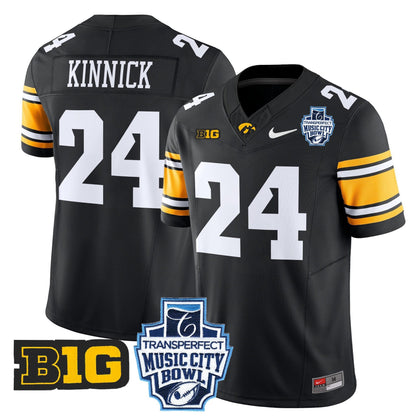 Iowa Hawkeyes 2024 Music City Bowl Vapor Limited Jersey - All Stitched