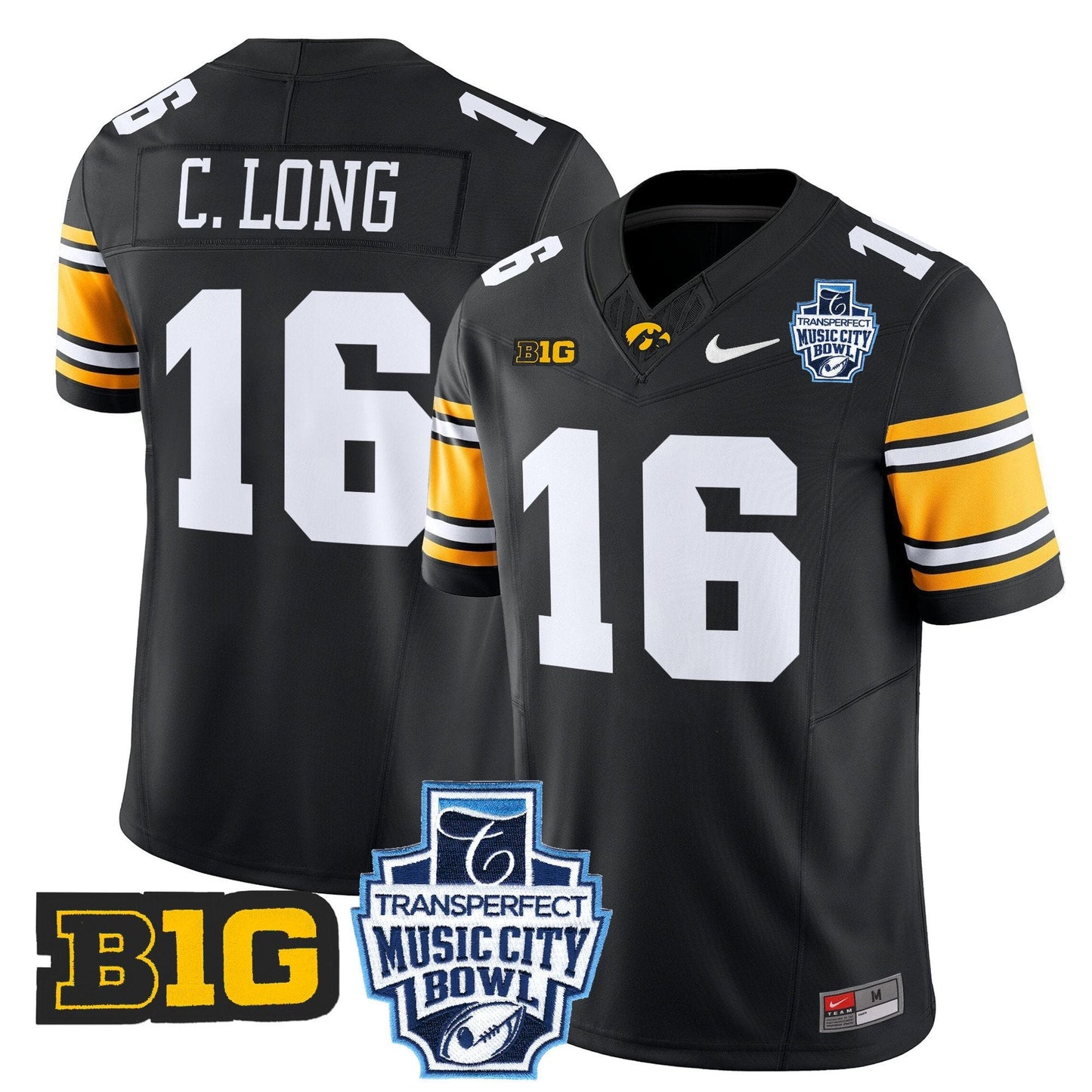 Iowa Hawkeyes 2024 Music City Bowl Vapor Limited Jersey - All Stitched