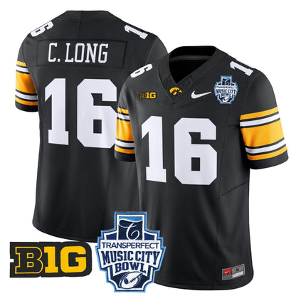 Iowa Hawkeyes 2024 Music City Bowl Vapor Limited Jersey - All Stitched