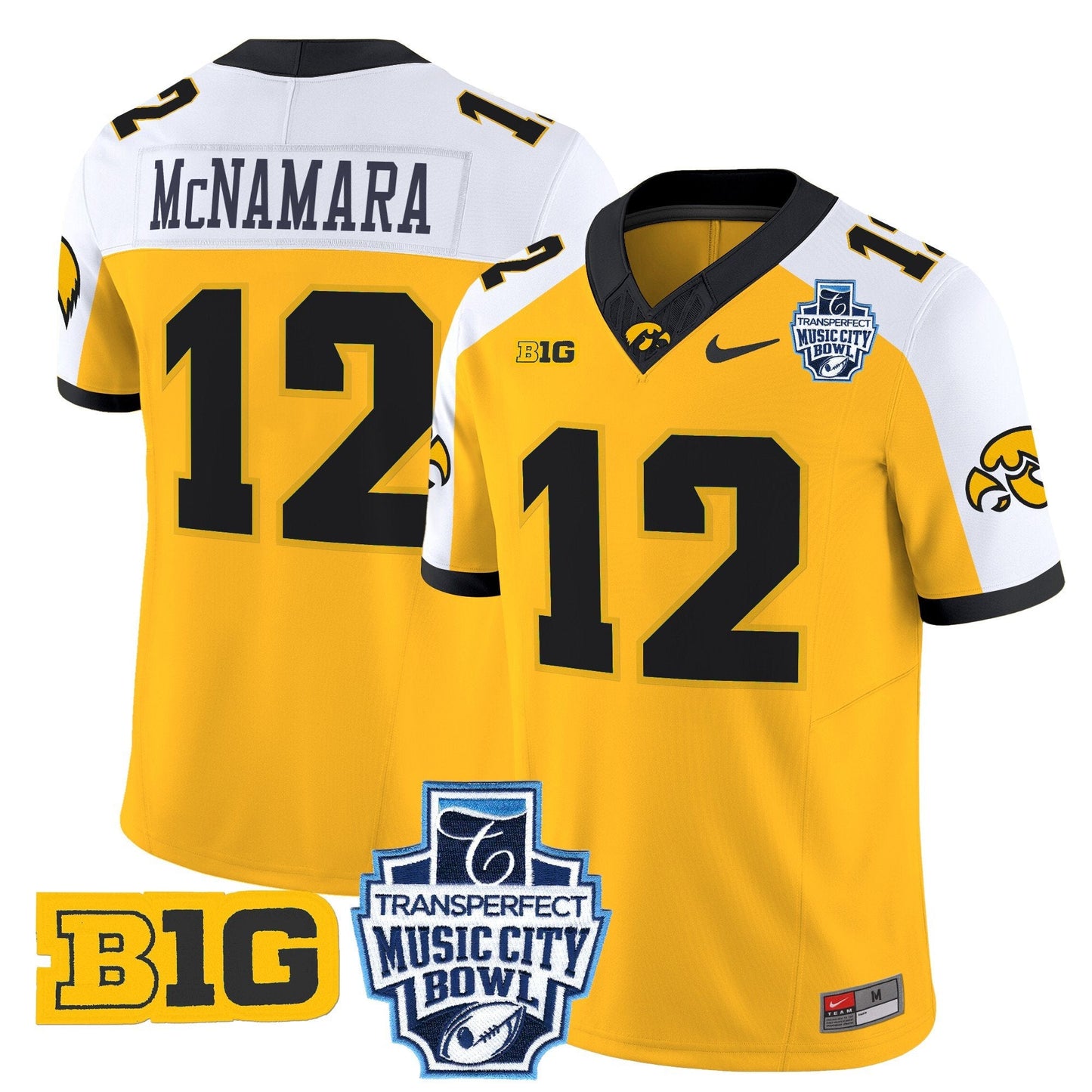 Iowa Hawkeyes 2024 Music City Bowl Vapor Limited Jersey - All Stitched