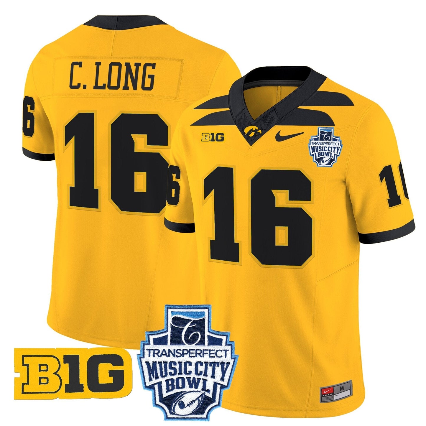 Iowa Hawkeyes 2024 Music City Bowl Vapor Limited Jersey - All Stitched