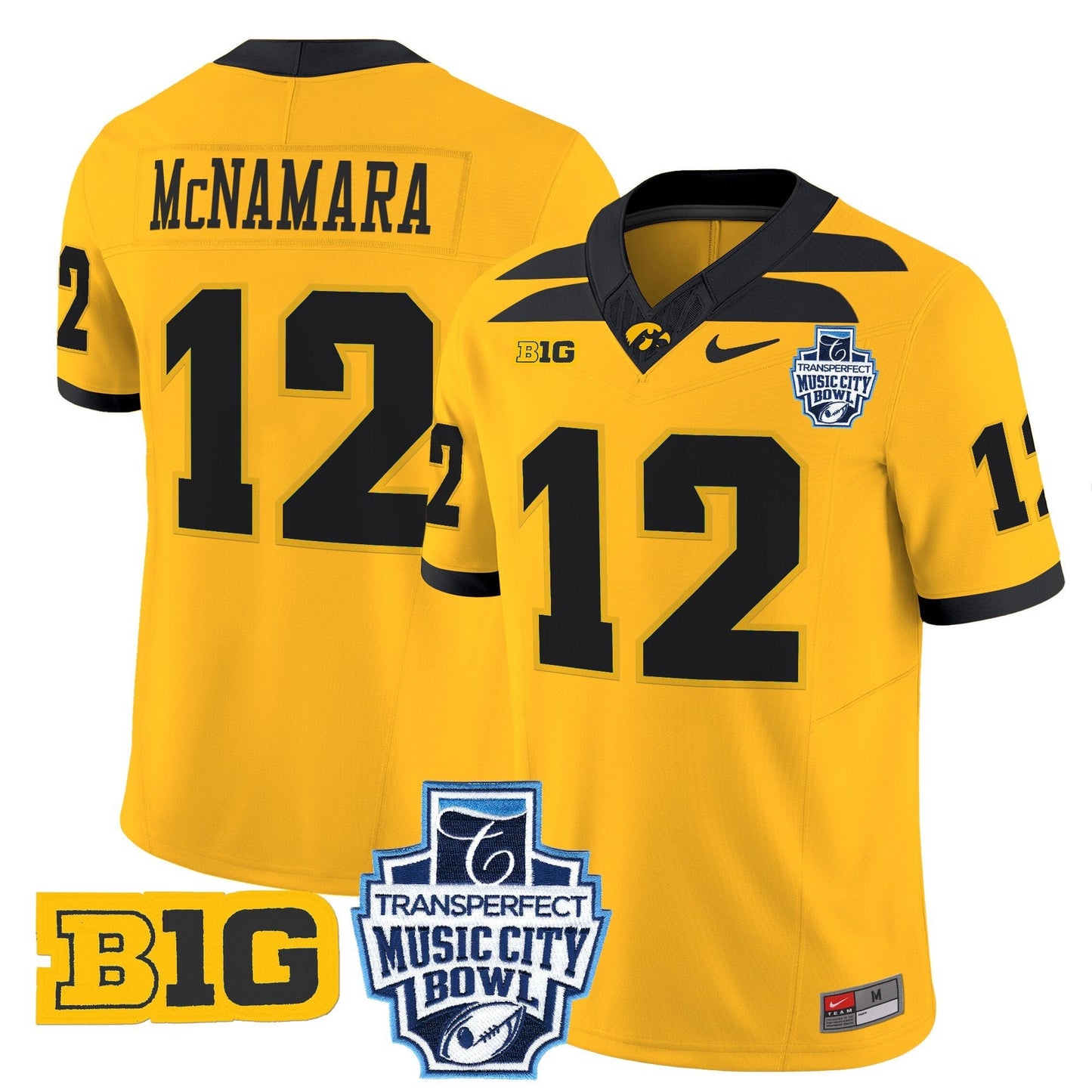 Iowa Hawkeyes 2024 Music City Bowl Vapor Limited Jersey - All Stitched
