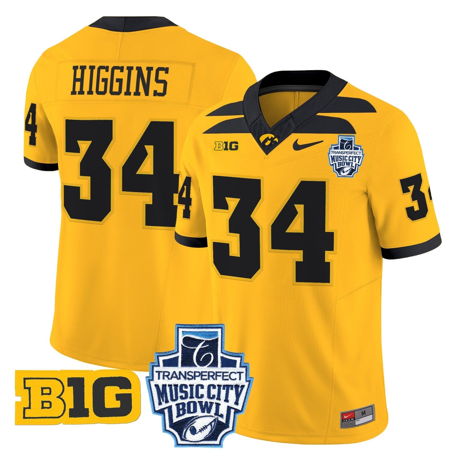 Iowa Hawkeyes 2024 Music City Bowl Vapor Limited Jersey - All Stitched