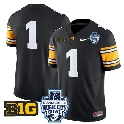 Iowa Hawkeyes 2024 Music City Bowl Vapor Limited Jersey - All Stitched