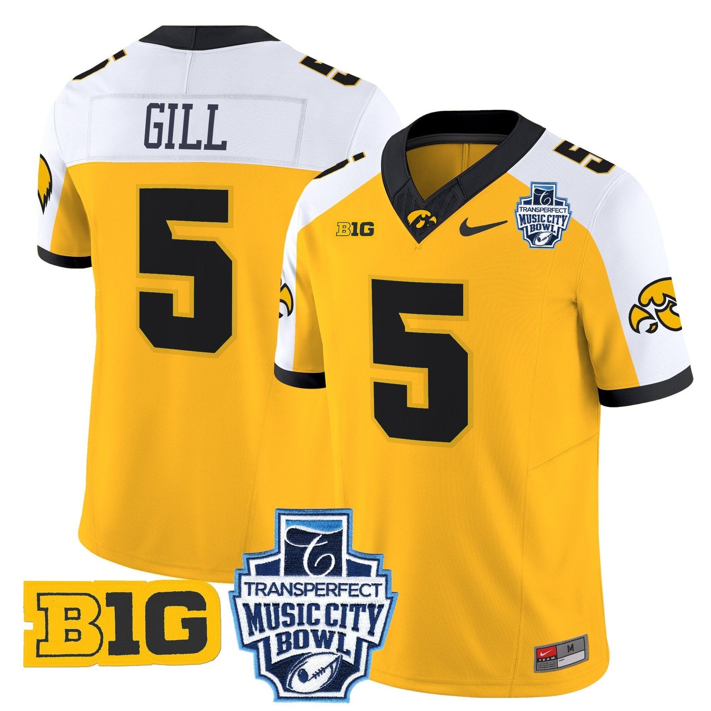 Iowa Hawkeyes 2024 Music City Bowl Vapor Limited Jersey - All Stitched