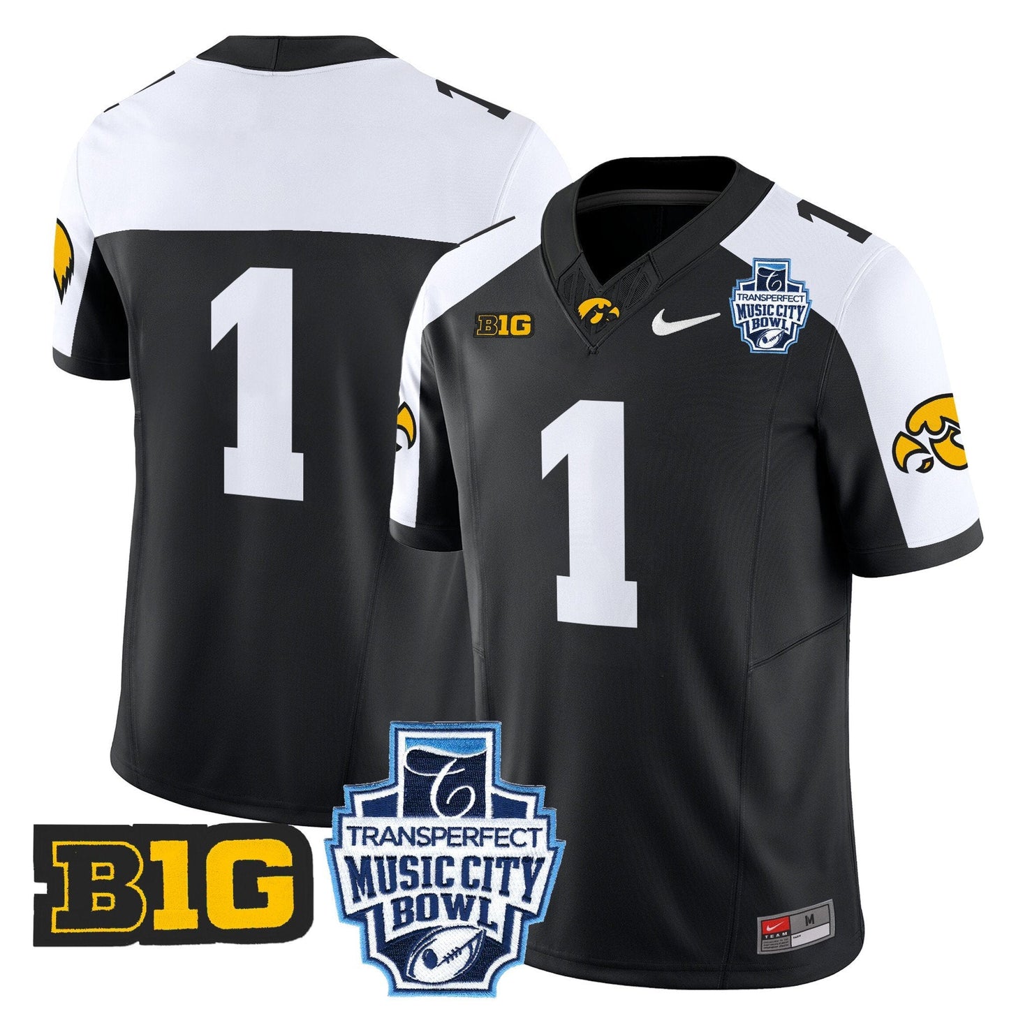 Iowa Hawkeyes 2024 Music City Bowl Vapor Limited Jersey - All Stitched