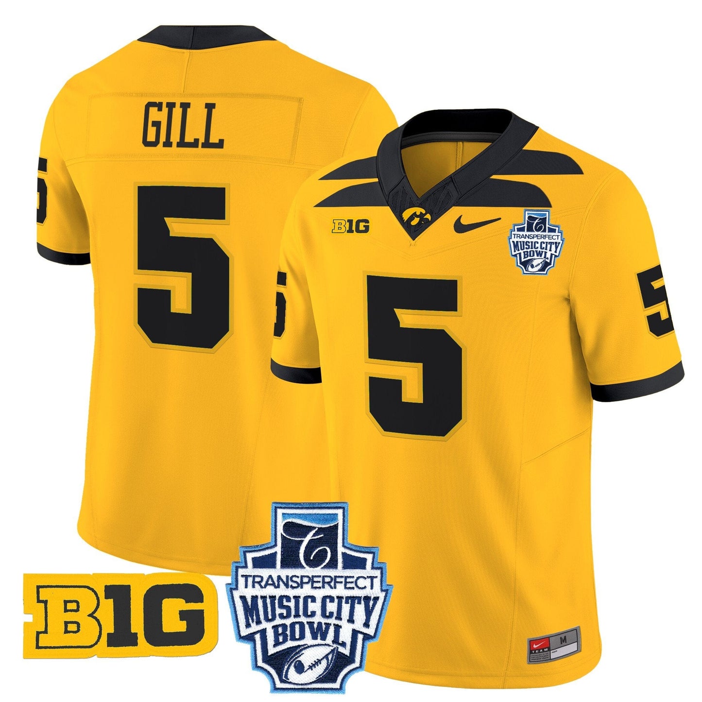 Iowa Hawkeyes 2024 Music City Bowl Vapor Limited Jersey - All Stitched