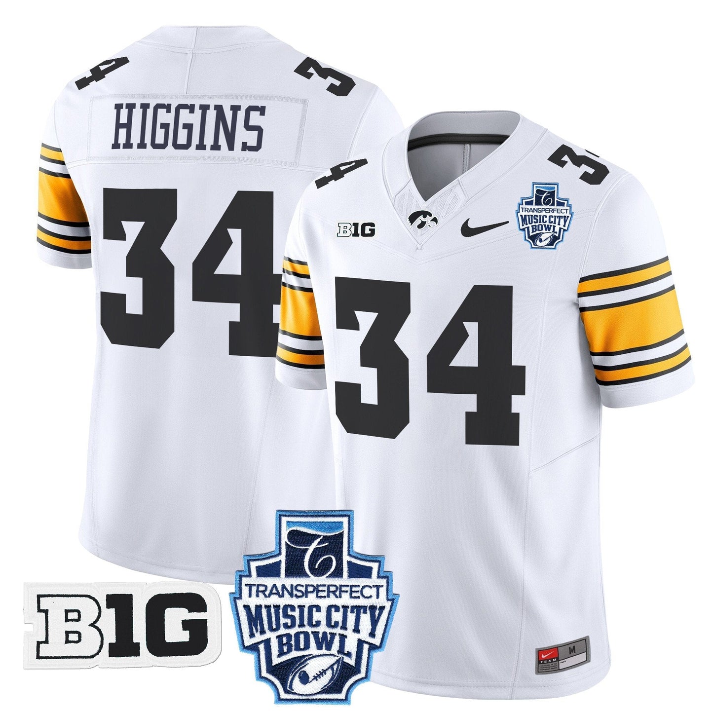Iowa Hawkeyes 2024 Music City Bowl Vapor Limited Jersey - All Stitched
