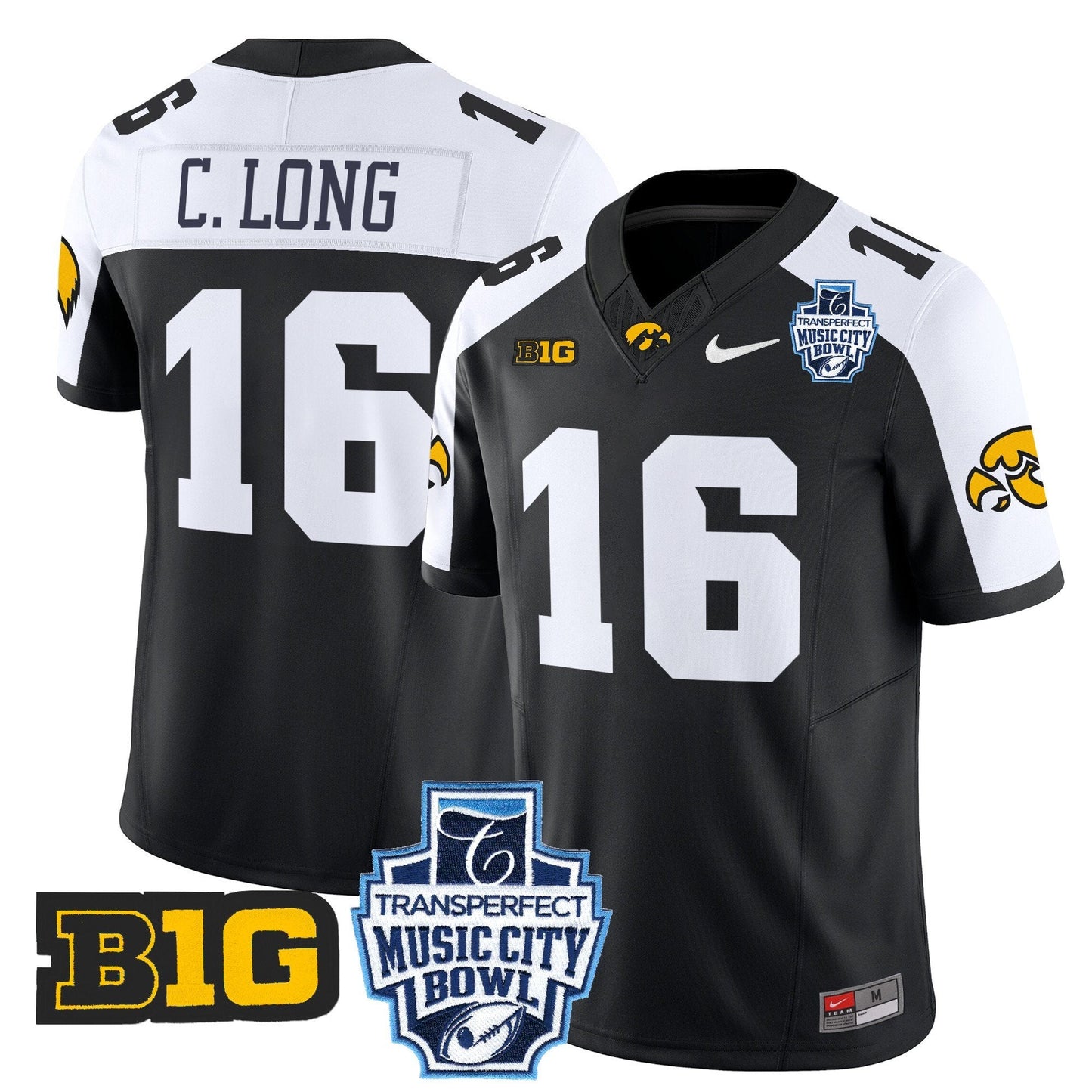 Iowa Hawkeyes 2024 Music City Bowl Vapor Limited Jersey - All Stitched