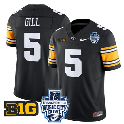 Iowa Hawkeyes 2024 Music City Bowl Vapor Limited Jersey - All Stitched