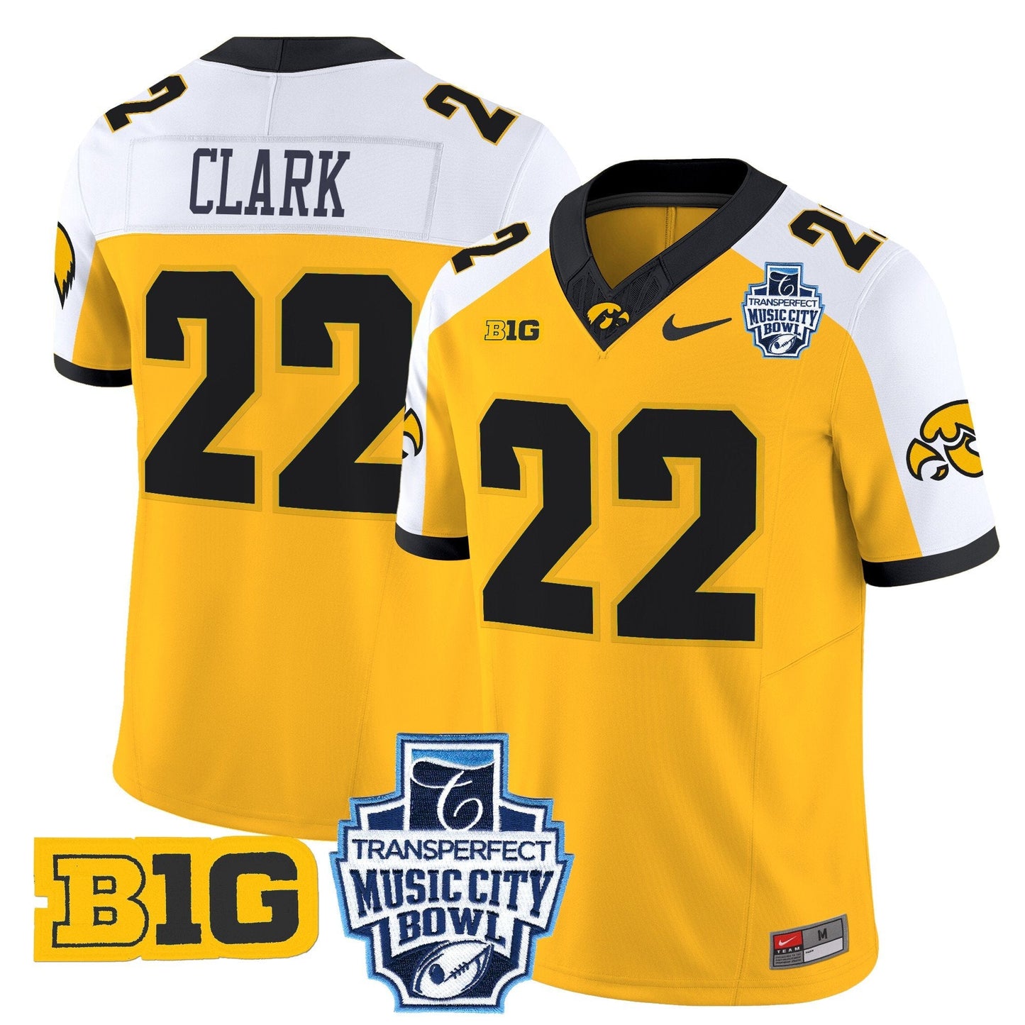 Iowa Hawkeyes 2024 Music City Bowl Vapor Limited Jersey - All Stitched