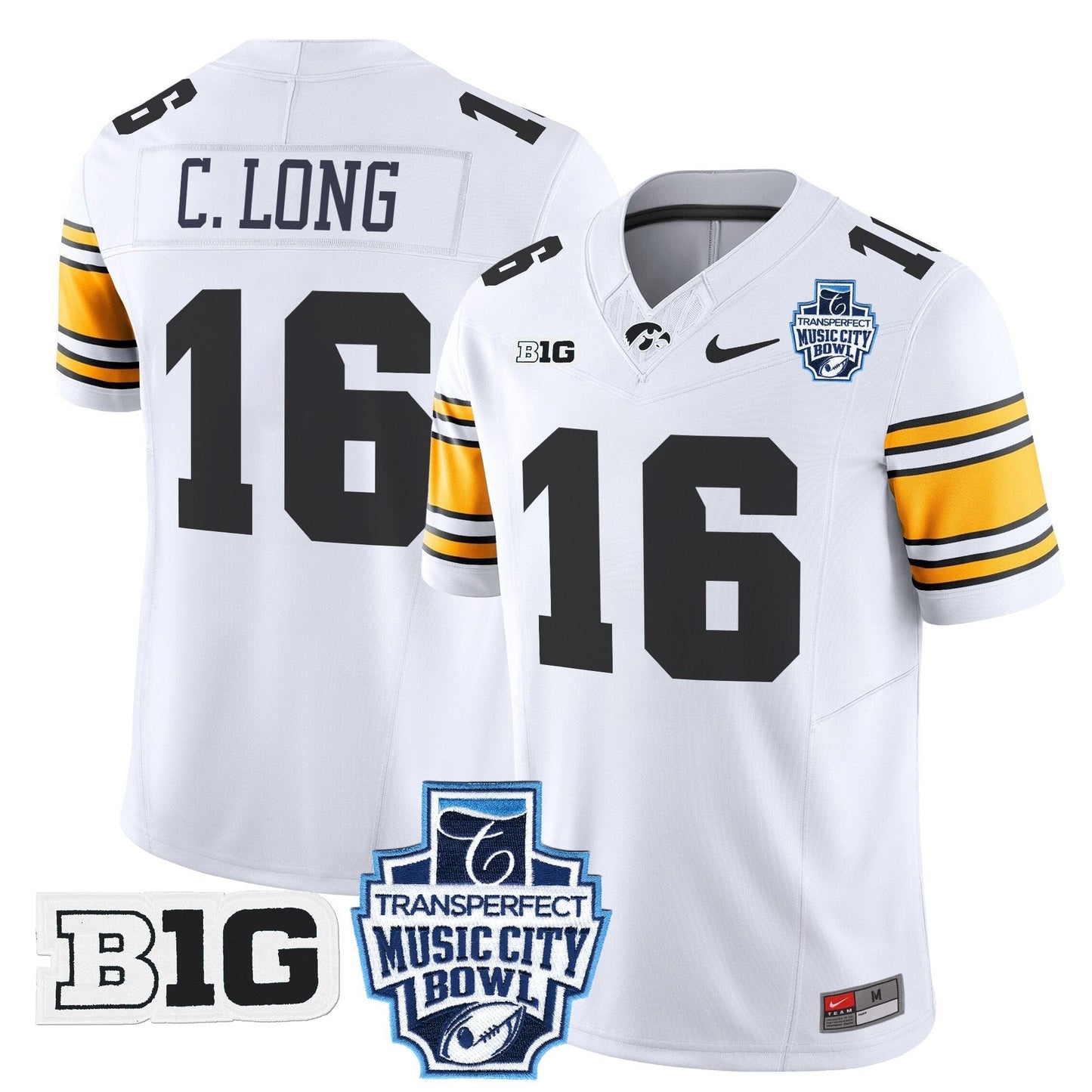 Iowa Hawkeyes 2024 Music City Bowl Vapor Limited Jersey - All Stitched