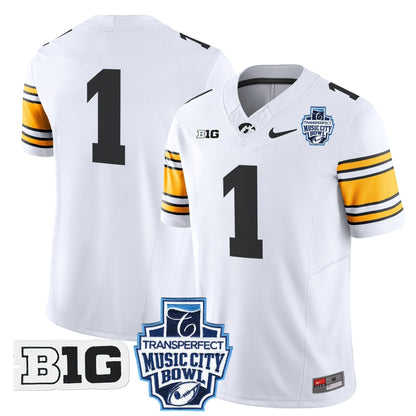 Iowa Hawkeyes 2024 Music City Bowl Vapor Limited Jersey - All Stitched