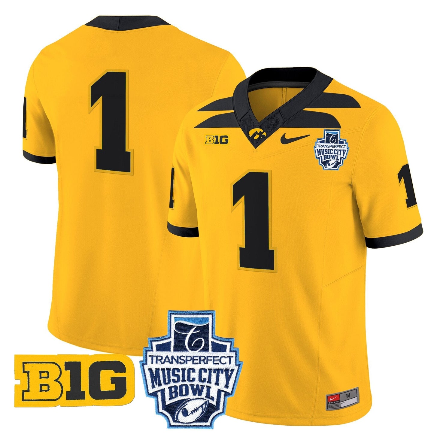 Iowa Hawkeyes 2024 Music City Bowl Vapor Limited Jersey - All Stitched