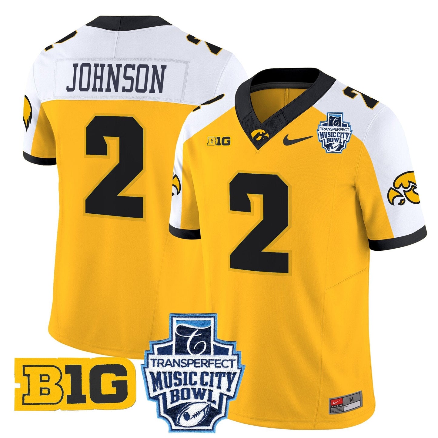 Iowa Hawkeyes 2024 Music City Bowl Vapor Limited Jersey - All Stitched