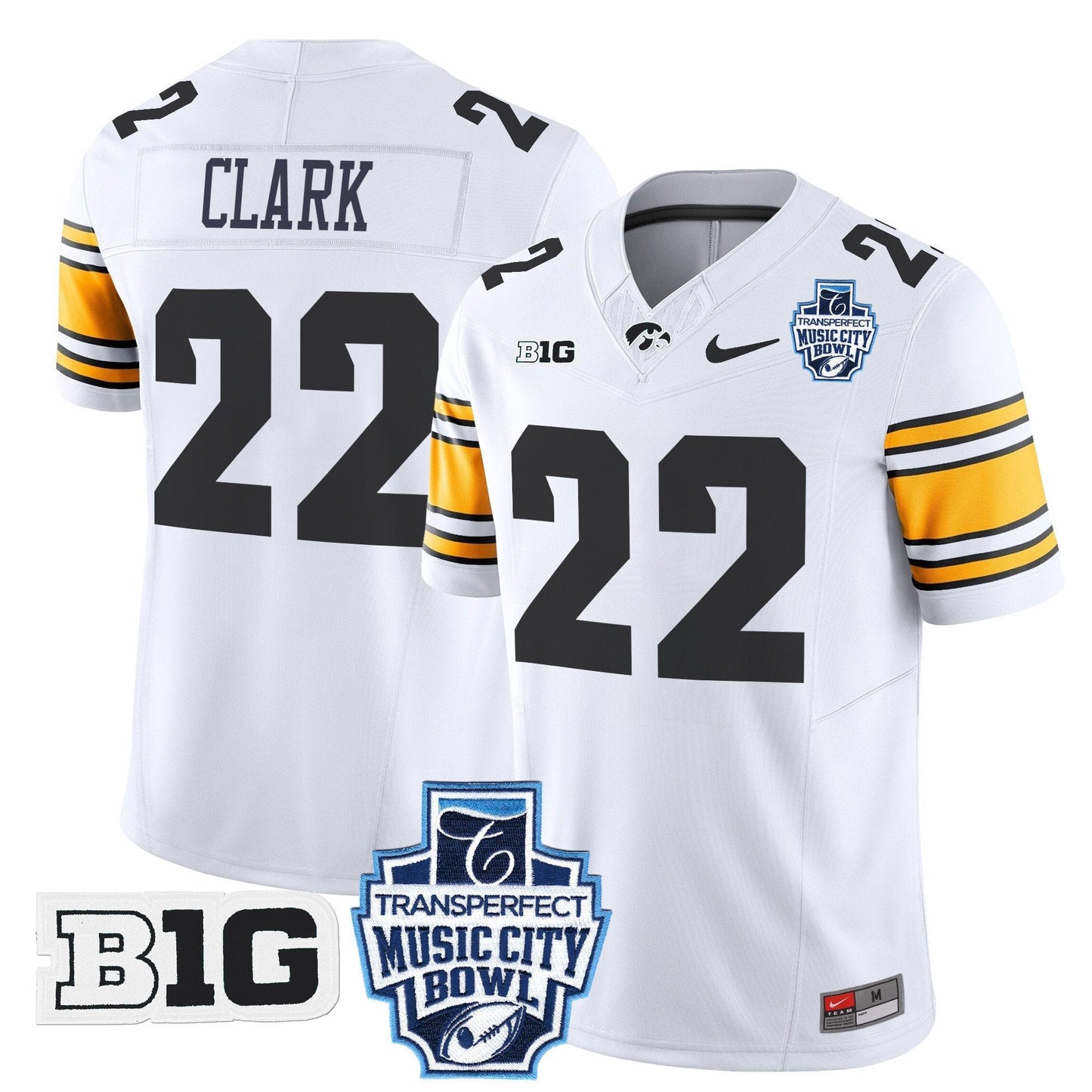 Iowa Hawkeyes 2024 Music City Bowl Vapor Limited Jersey - All Stitched