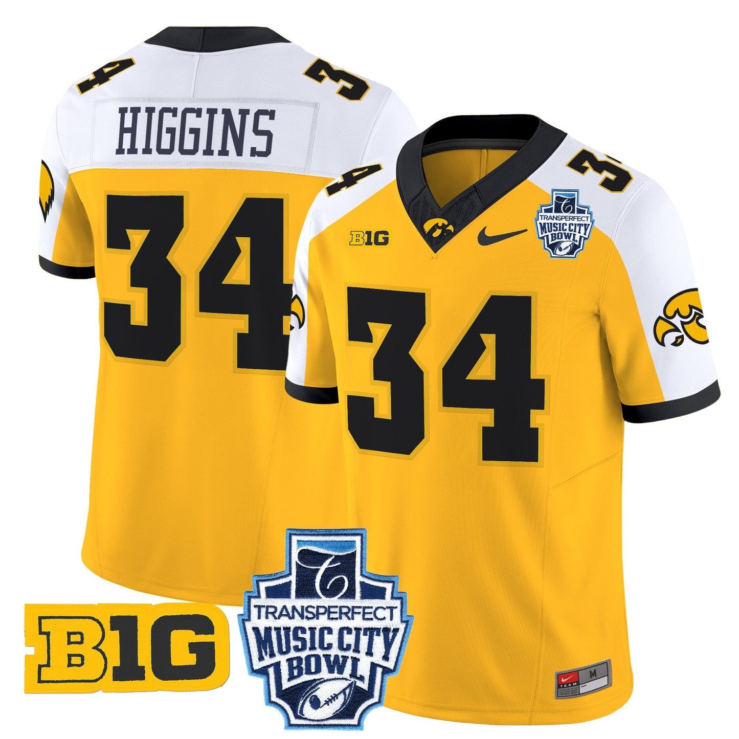 Iowa Hawkeyes 2024 Music City Bowl Vapor Limited Jersey - All Stitched