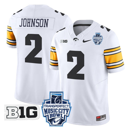 Iowa Hawkeyes 2024 Music City Bowl Vapor Limited Jersey - All Stitched