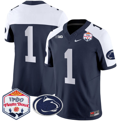 Penn State Nittany Lions 2024 The Fiesta Bowl Patch Vapor Limited Jersey - All Stitched