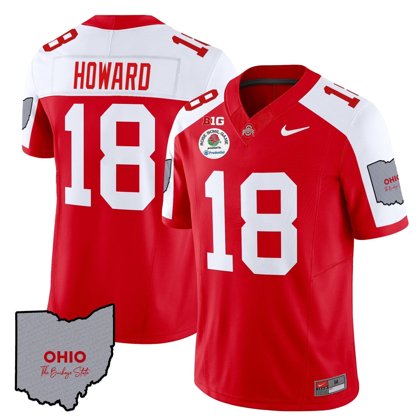 OSU Rose Bowl Vapor Limited Jersey V3 - Stitched