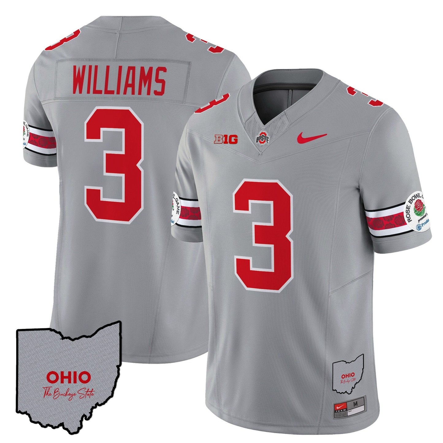 OSU Rose Bowl Vapor Limited Jersey V3 - Stitched