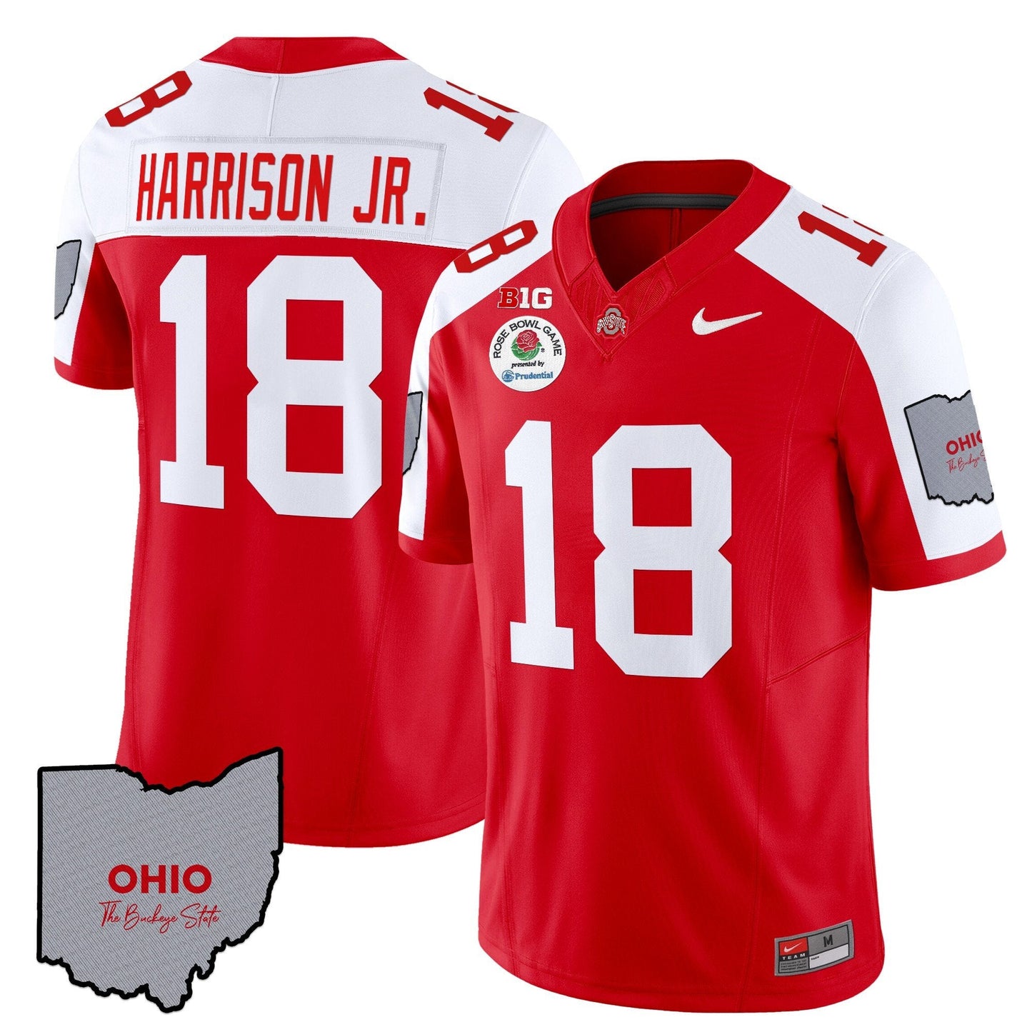 OSU Rose Bowl Vapor Limited Jersey V3 - Stitched