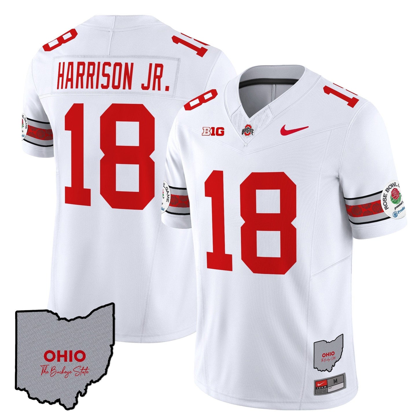 OSU Rose Bowl Vapor Limited Jersey V3 - Stitched