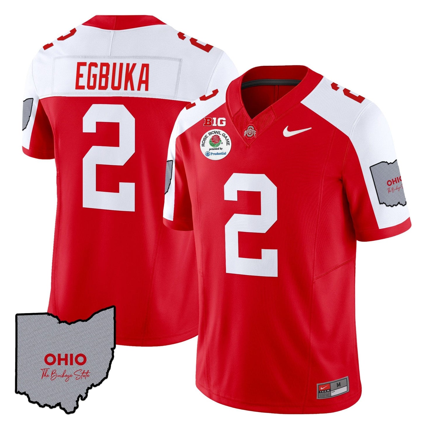 OSU Rose Bowl Vapor Limited Jersey V3 - Stitched