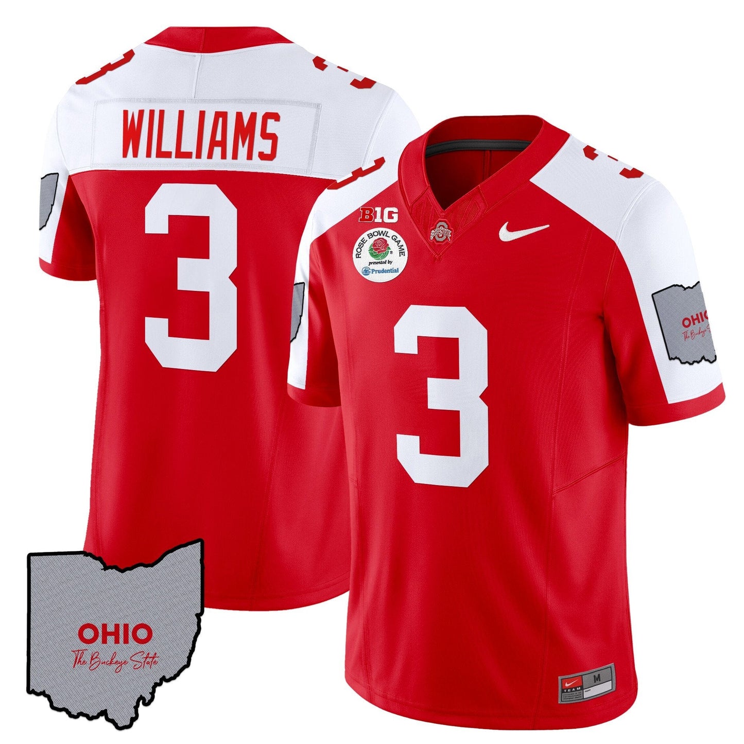 OSU Rose Bowl Vapor Limited Jersey V3 - Stitched