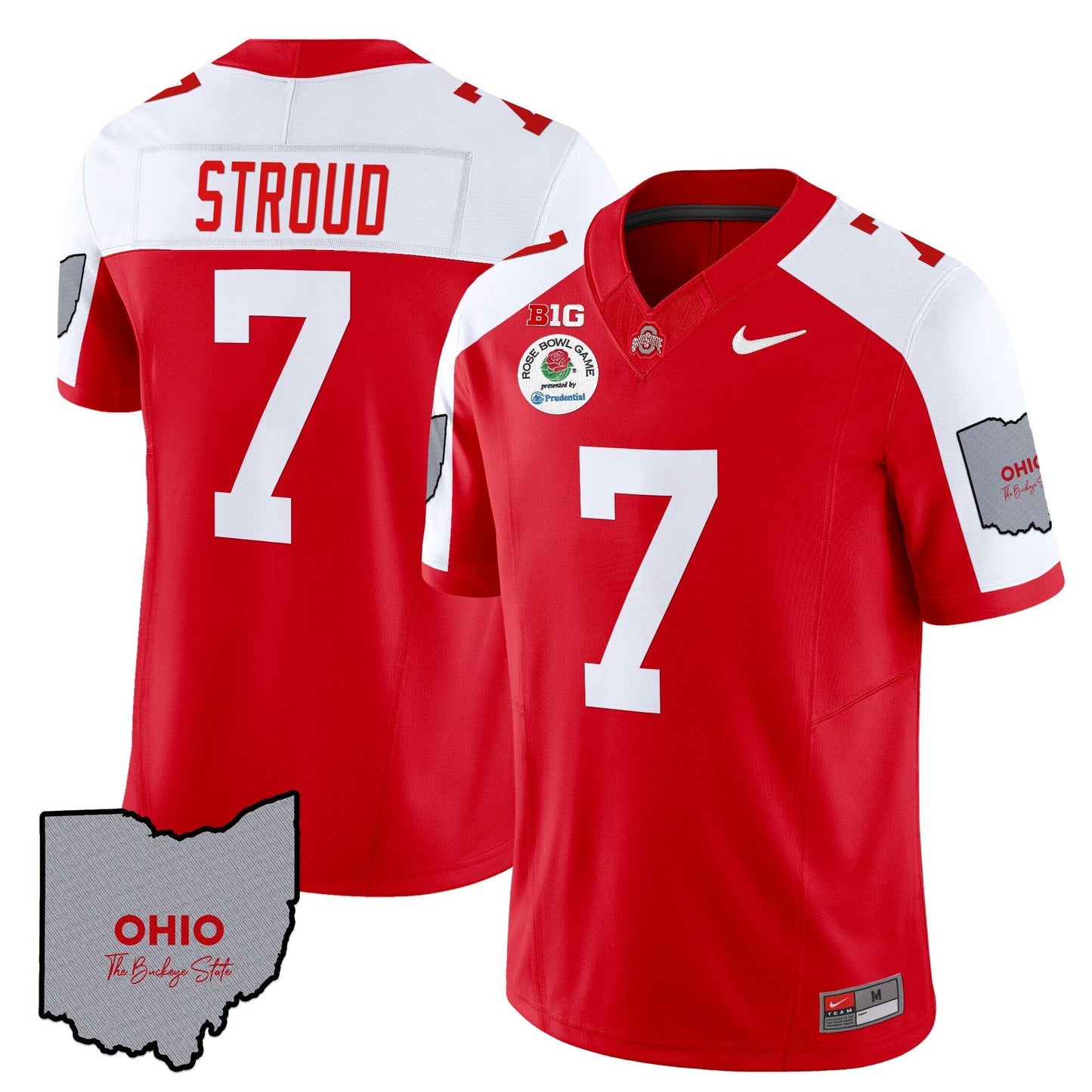 OSU Rose Bowl Vapor Limited Jersey V3 - Stitched