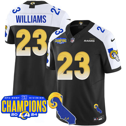 Los Angeles Rams 2024 NFC West Division Champions Jersey - All Stitched