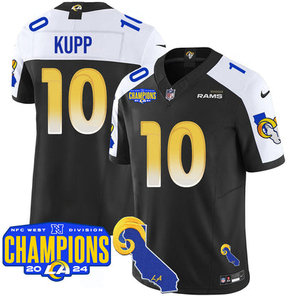 Los Angeles Rams 2024 NFC West Division Champions Jersey - All Stitched