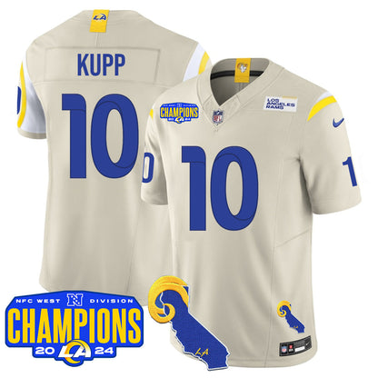 Los Angeles Rams 2024 NFC West Division Champions Jersey - All Stitched