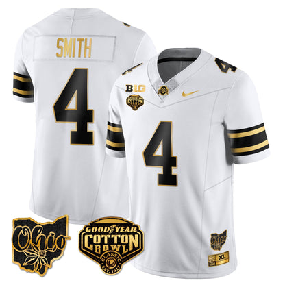 Ohio State Buckeyes 2024 Cotton Bowl Classic Jersey Gold - All Stitched