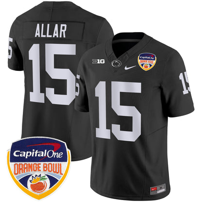 Penn State Nittany Lions Orange Bowl Patch Vapor Limited Jersey - All Stitched