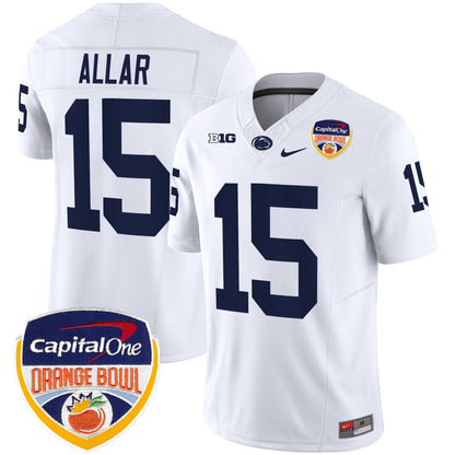 Penn State Nittany Lions Orange Bowl Patch Vapor Limited Jersey - All Stitched