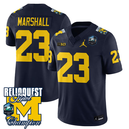 Michigan Wolverines 2024 ReliaQuest Bowl Champions Jersey - All Stitched