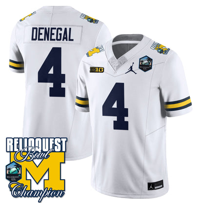 Michigan Wolverines 2024 ReliaQuest Bowl Champions Jersey - All Stitched