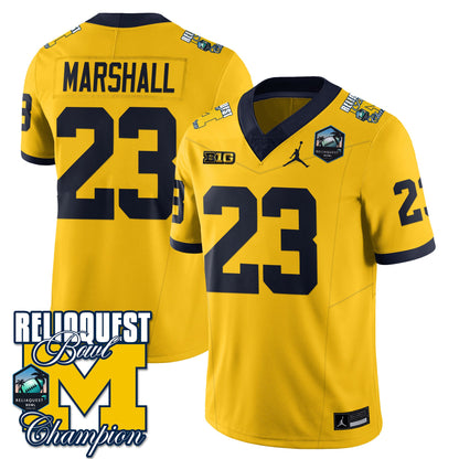 Michigan Wolverines 2024 ReliaQuest Bowl Champions Jersey - All Stitched